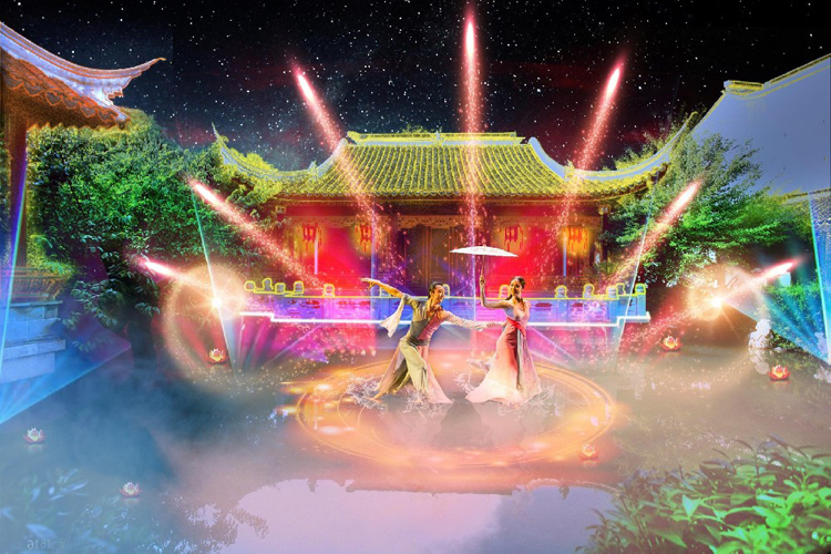 星海簽約蘇州市玉涵堂后花園《水月山塘》演出舞臺項目